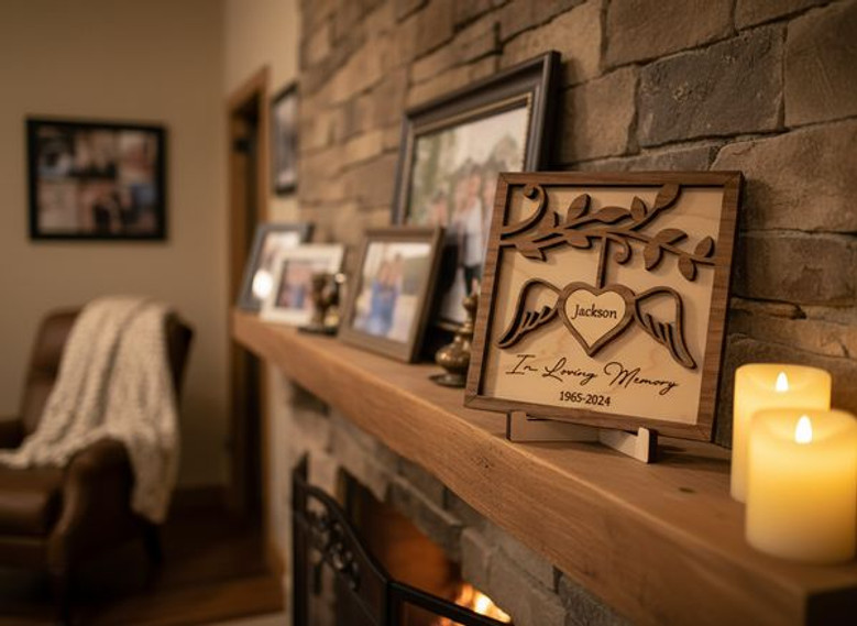 In Loving Memory Layer Wood Sign Memorial Wedding Decor