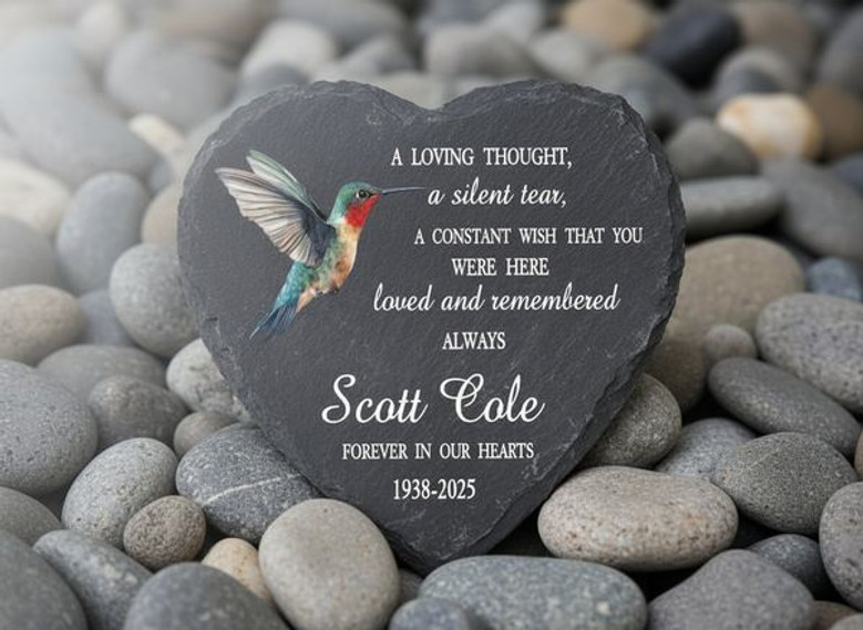 A Silent Tear Memorial Garden Stone Heartfelt Slate Remembrance A Silent Tear Memorial Garden Stone Heartfelt Slate Remembrance
