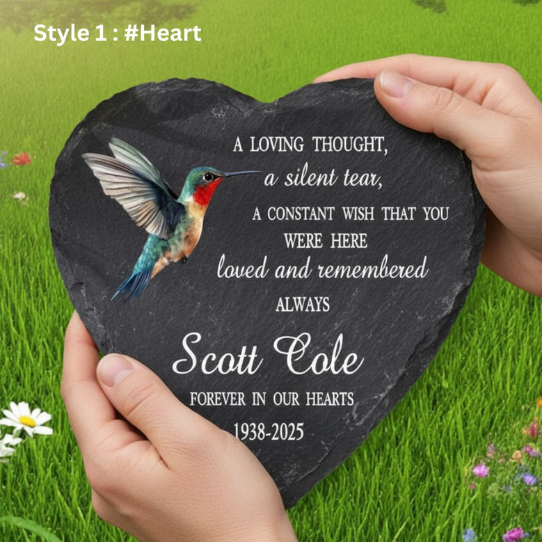 A Silent Tear Memorial Garden Stone Heartfelt Slate Remembrance A Silent Tear Memorial Garden Stone Heartfelt Slate Remembrance