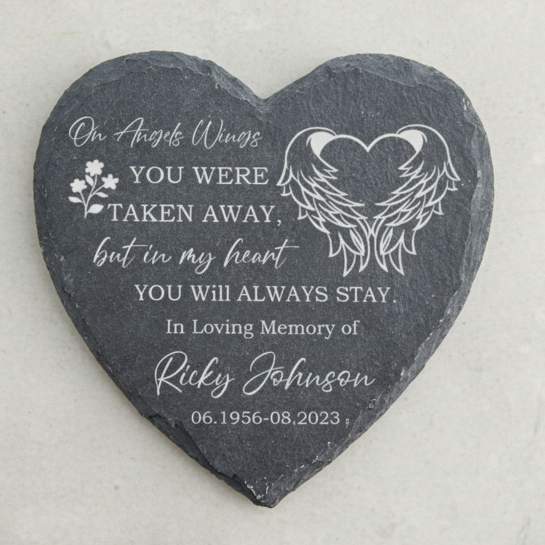 Always and Forever Memorial Garden Stone Heartfelt Engraved Gift