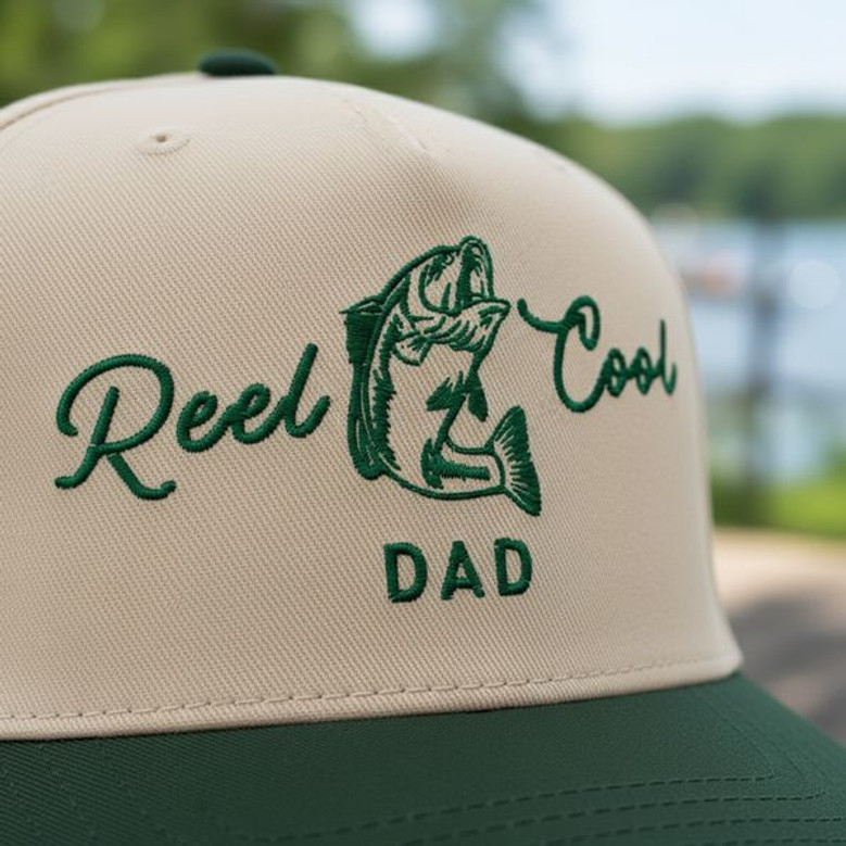 Angler�s Essential - Embroidered Mid Profile Baseball Cap for Dad