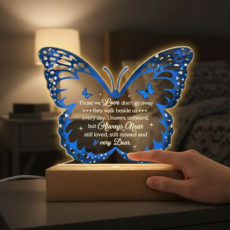 Butterfly Memorial Night Light Touching Sympathy Keepsake Butterfly Memorial Night Light Touching Sympathy Keepsake
