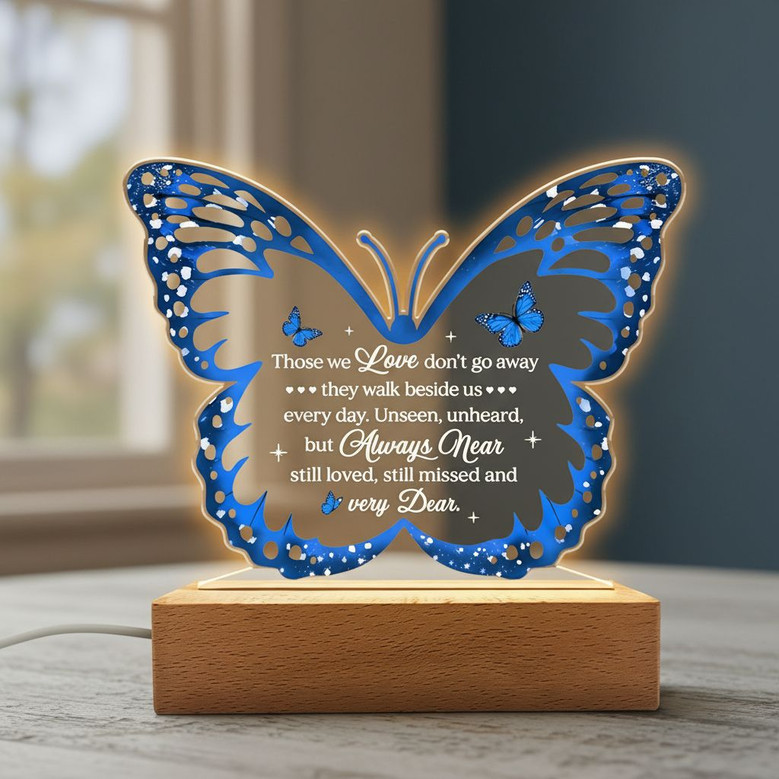 Butterfly Memorial Night Light Touching Sympathy Keepsake Butterfly Memorial Night Light Touching Sympathy Keepsake