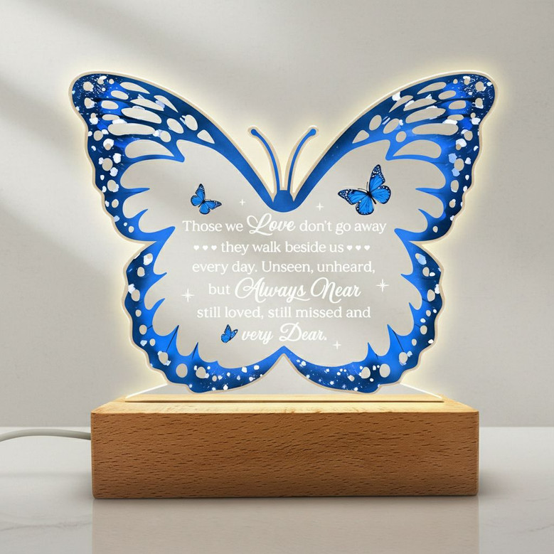 Butterfly Memorial Night Light Touching Sympathy Keepsake Butterfly Memorial Night Light Touching Sympathy Keepsake