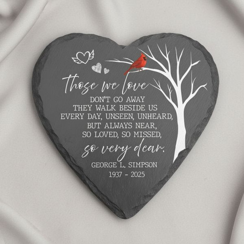 Cardinal Memorial Garden Stone Those We Love Do Not Go Away Tribute