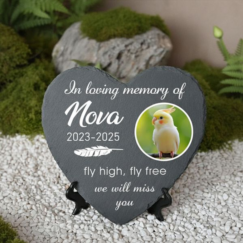 Cherished Memories Custom Photo Pet Memorial Garden Stone Cherished Memories Custom Photo Pet Memorial Garden Stone