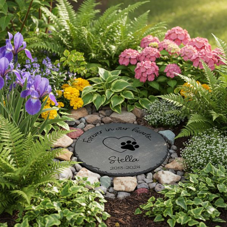 Cherishing Every Paw Print Custom Pet Memorial Garden Stone