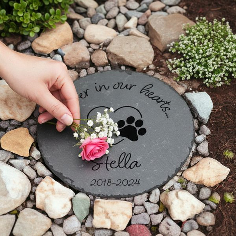Cherishing Every Paw Print Custom Pet Memorial Garden Stone