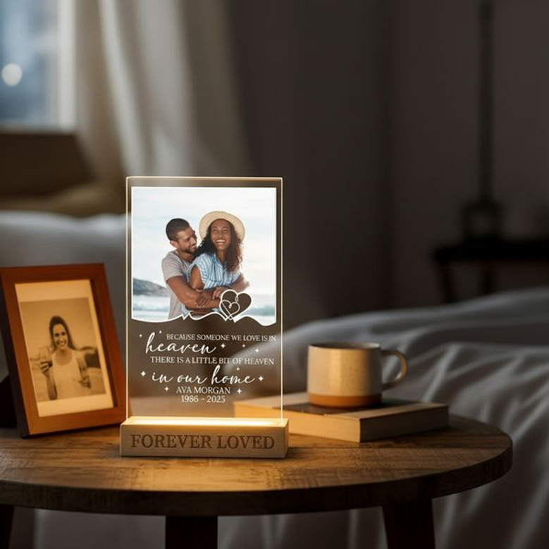 Engraved Memories Custom Acrylic Photo Night Light Tribute Engraved Memories Custom Acrylic Photo Night Light Tribute