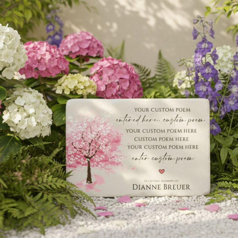 Eternal Roots Custom Tree Plaque Memorial Garden Stone Eternal Roots Custom Tree Plaque Memorial Garden Stone