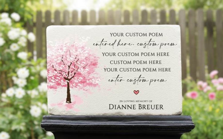 Eternal Roots Custom Tree Plaque Memorial Garden Stone Eternal Roots Custom Tree Plaque Memorial Garden Stone