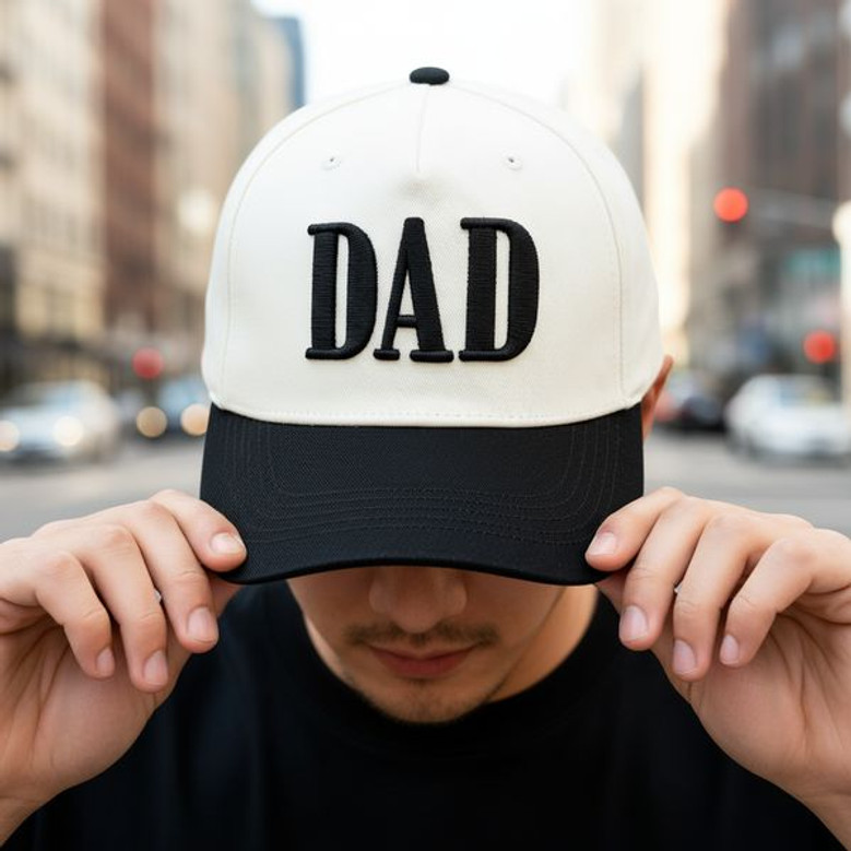 For a Modern Father - Embroidered Mid Profile Baseball Cap