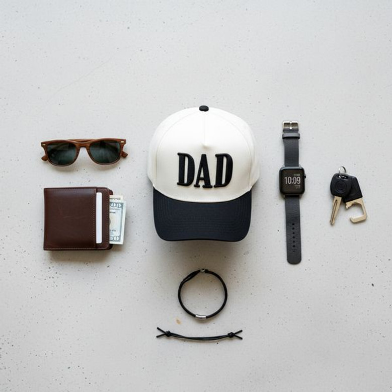 For a Modern Father - Embroidered Mid Profile Baseball Cap