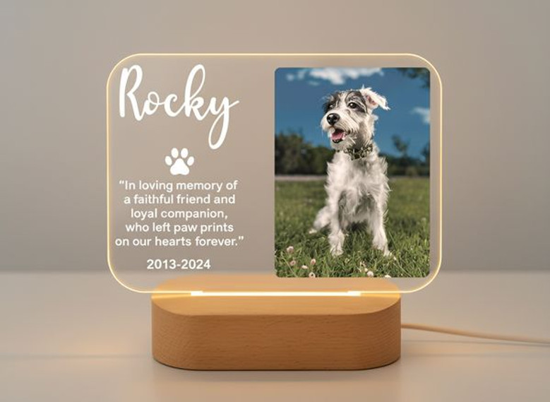 Forever Glow Personalized Pet Memorial Night Light Tribute Forever Glow Personalized Pet Memorial Night Light Tribute