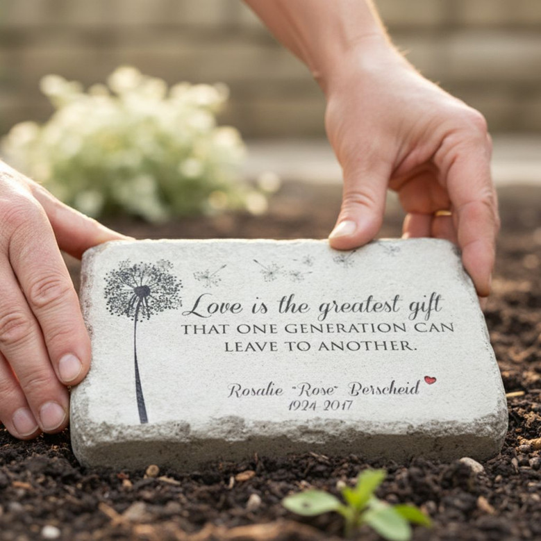 Forever in Bloom Personalized Memorial Garden Stone Tribute Forever in Bloom Personalized Memorial Garden Stone Tribute