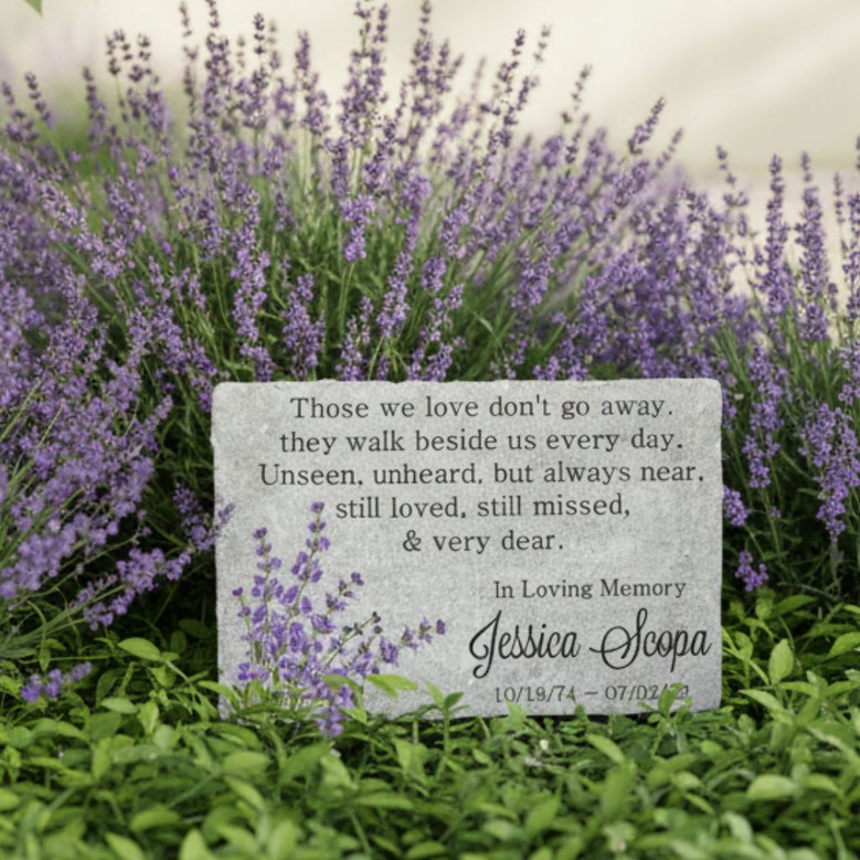 Forever Remembered Memorial Garden Stone Custom Sympathy Gift Forever Remembered Memorial Garden Stone Custom Sympathy Gift