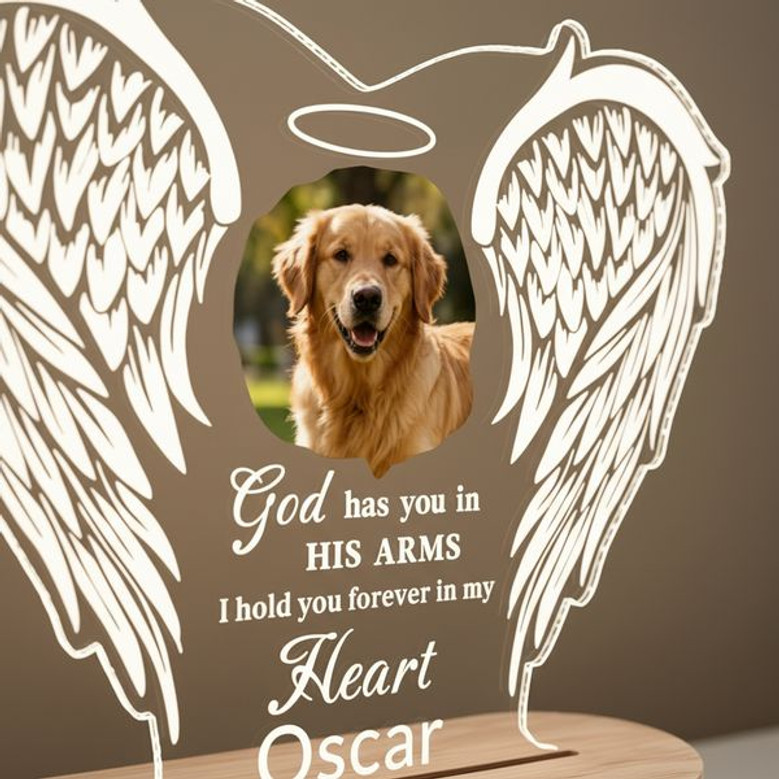 Golden Doodle Photo Memorial Night Light Pet Loss Keepsake Golden Doodle Photo Memorial Night Light Pet Loss Keepsake