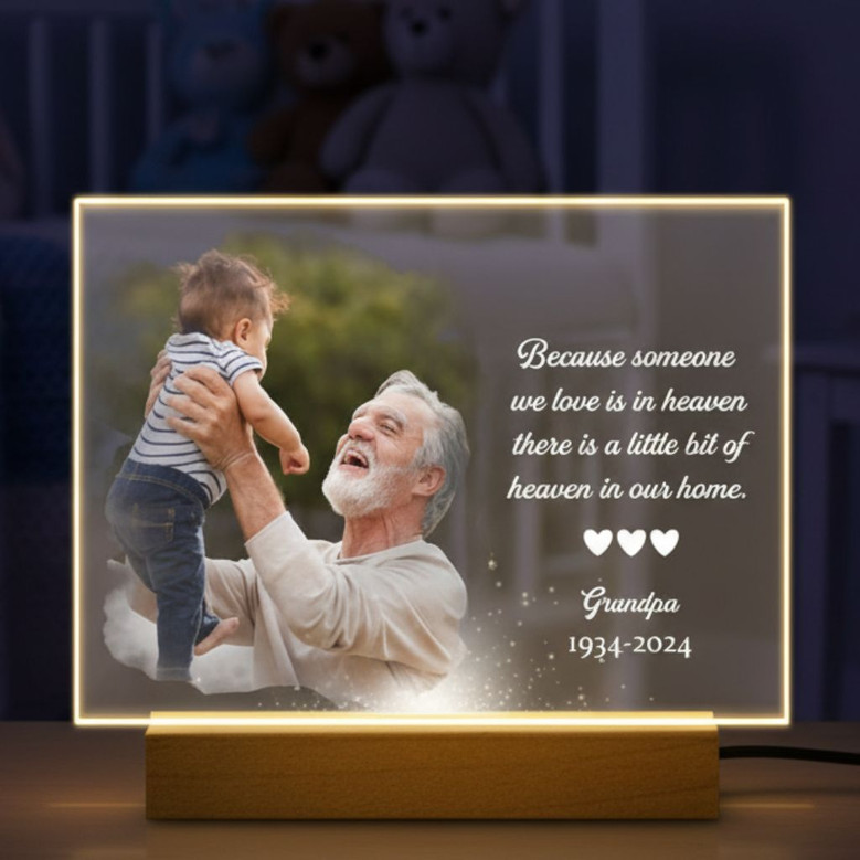Grandpa Legacy in Photos Luminous Memorial Night Light Grandpa Legacy in Photos Luminous Memorial Night Light