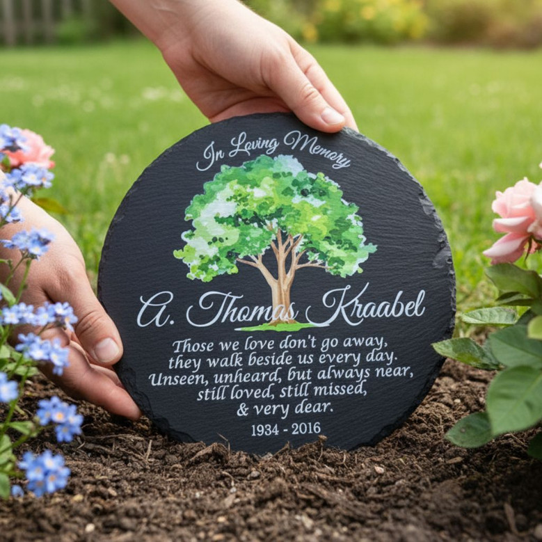 In Loving Memory Custom Memorial Garden Stone Sympathy Gift In Loving Memory Custom Memorial Garden Stone Sympathy Gift