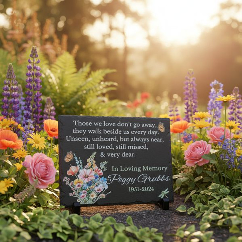 In Loving Memory Custom Memorial Garden Stone Sympathy Gift In Loving Memory Custom Memorial Garden Stone Sympathy Gift