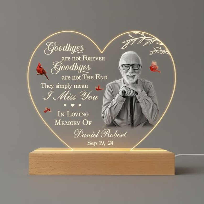 In Loving Memory Photo Night Light Tribute for Mom and Dad In Loving Memory Photo Night Light Tribute for Mom and Dad