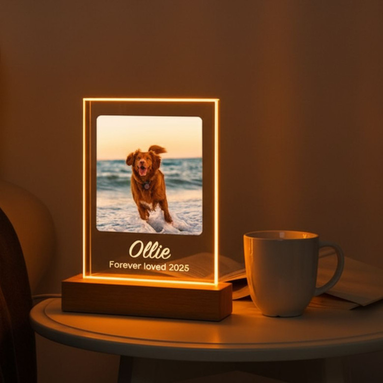 Keep Their Memory Glowing Custom Pet Photo Night Light Keep Their Memory Glowing Custom Pet Photo Night Light