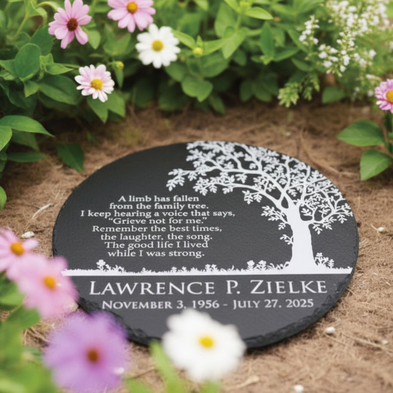 Rooted in Love Tree of Life Memorial Garden Stone