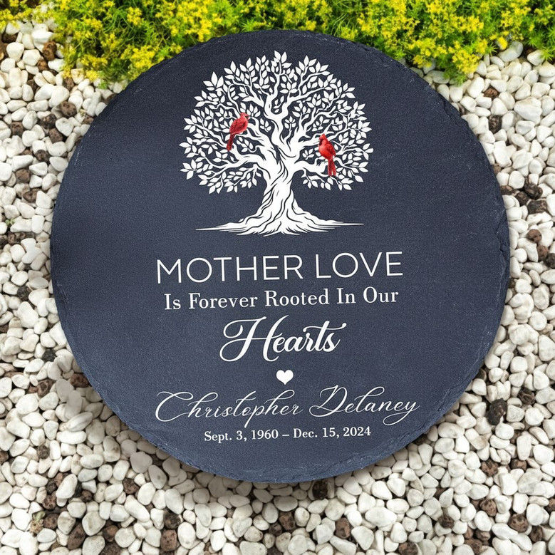Tree Cardinal Memorial Garden Stone Engraved Sympathy Keepsake
