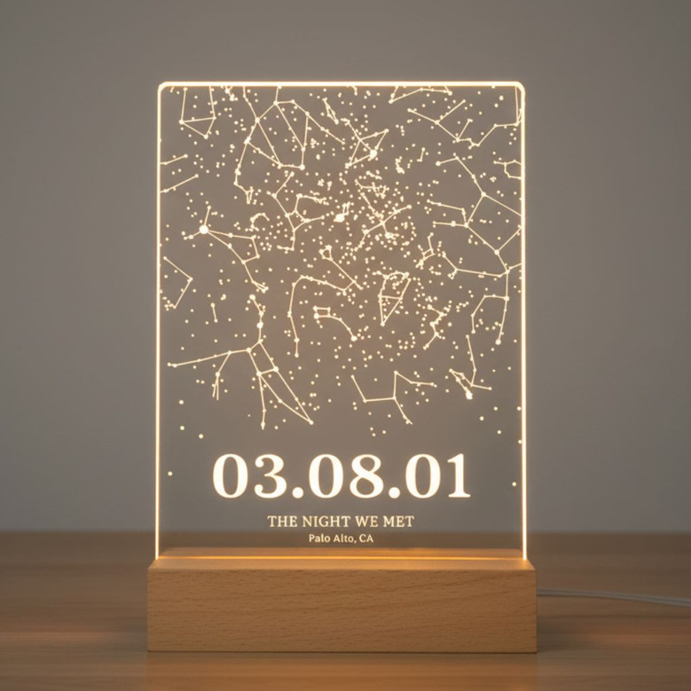 Under This Sky Personalized Star Map Night Light For Him Under This Sky Personalized Star Map Night Light For Him