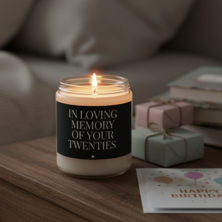 30th Birthday Candle Gift Funny In Loving Memory Of Your 20s