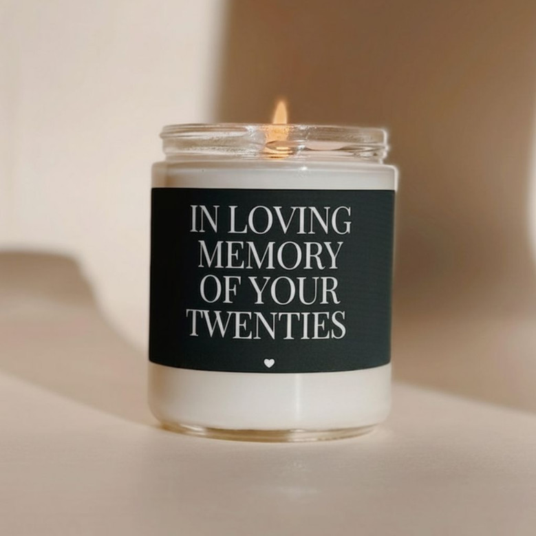 30th Birthday Candle Gift Funny In Loving Memory Of Your 20s