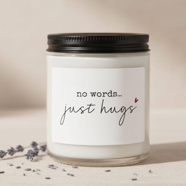 A Gentle Lavender Hug Soy Wax Candle 9oz Sympathy Gift A Gentle Lavender Hug Soy Wax Candle 9oz Sympathy Gift