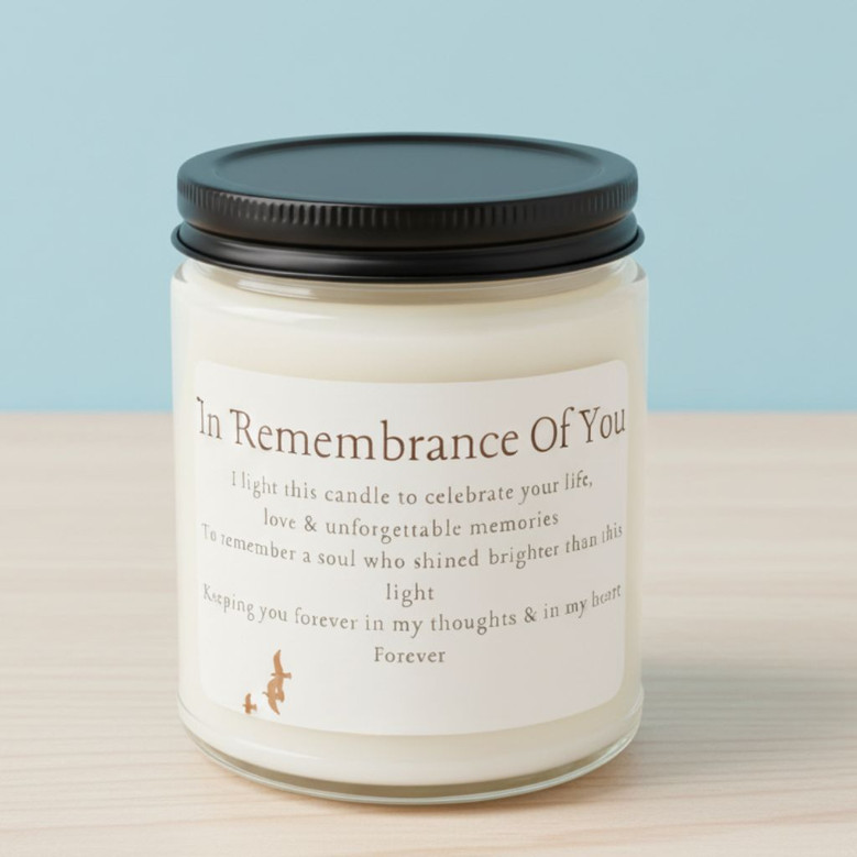 A Light to Remember 9oz Soy Wax Candle Memorial and Sympathy A Light to Remember 9oz Soy Wax Candle Memorial and Sympathy