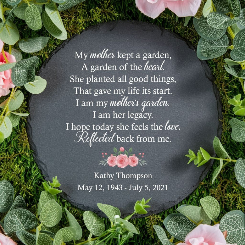 A Mothers Legacy Personalized Memorial Garden Stone Tribute A Mothers Legacy Personalized Memorial Garden Stone Tribute