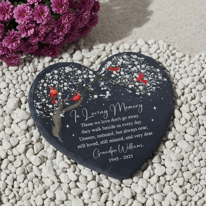 Always Near Custom Mom and Dad Memorial Garden Stone Gift