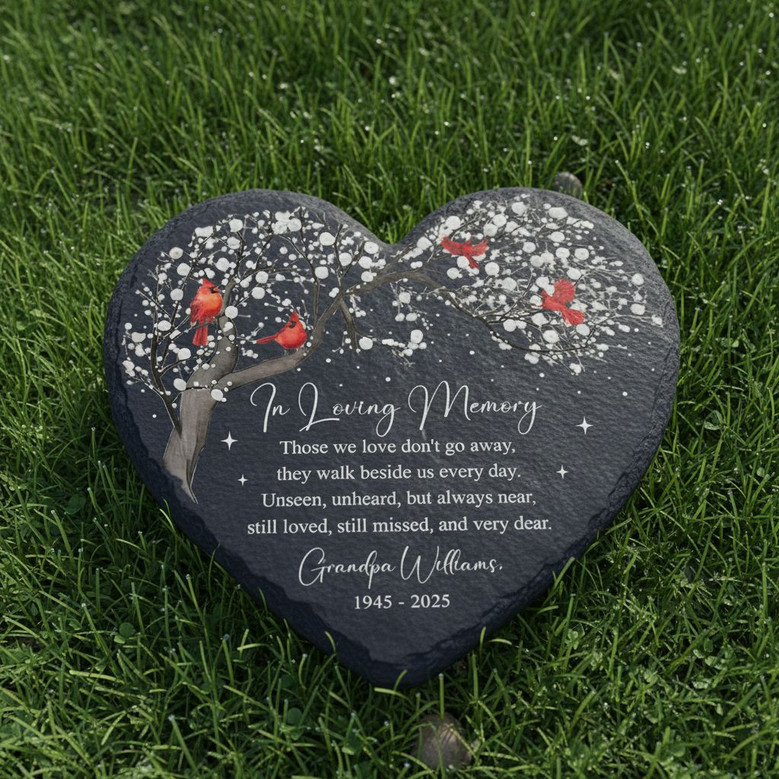 Always Near Custom Mom and Dad Memorial Garden Stone Gift