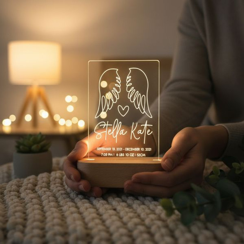 An Angels Gentle Glow Memorial Light Night for Infant Loss