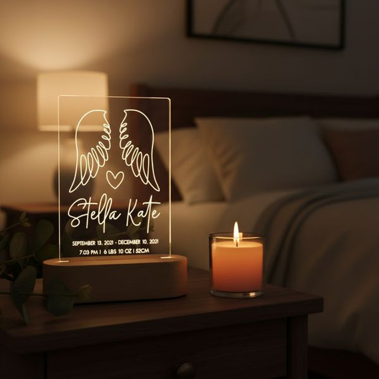 An Angels Gentle Glow Memorial Light Night for Infant Loss