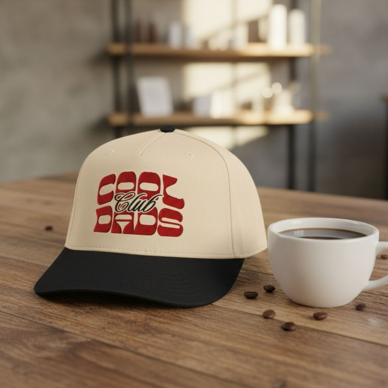 Embroidered Mid Profile Baseball Cap - Groovy Cool Dads Club Gift