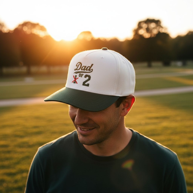 Embroidered Mid Profile Baseball Cap - New Dad Life Gift Idea Embroidered Mid Profile Baseball Cap - New Dad Life Gift Idea