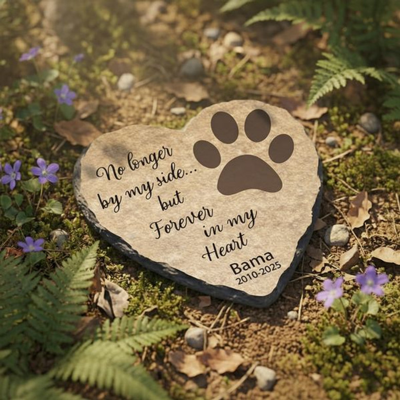 Eternal Paw Prints Custom Dog Memorial Garden Stone Eternal Paw Prints Custom Dog Memorial Garden Stone