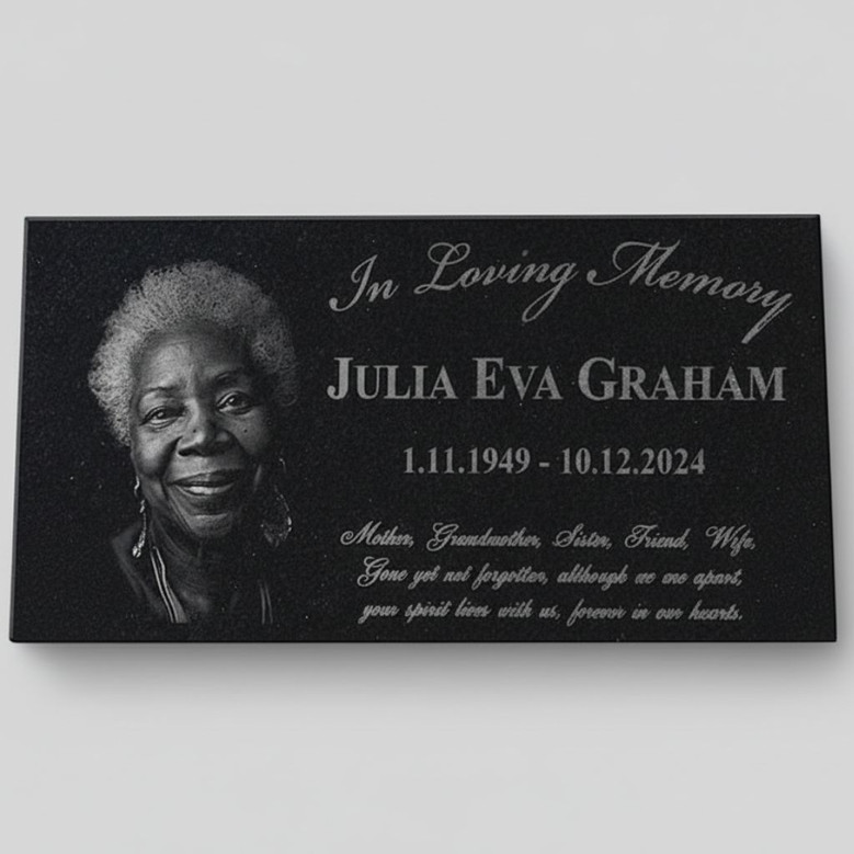 Everlasting Tribute Custom Photo Memorial Garden Stone Everlasting Tribute Custom Photo Memorial Garden Stone