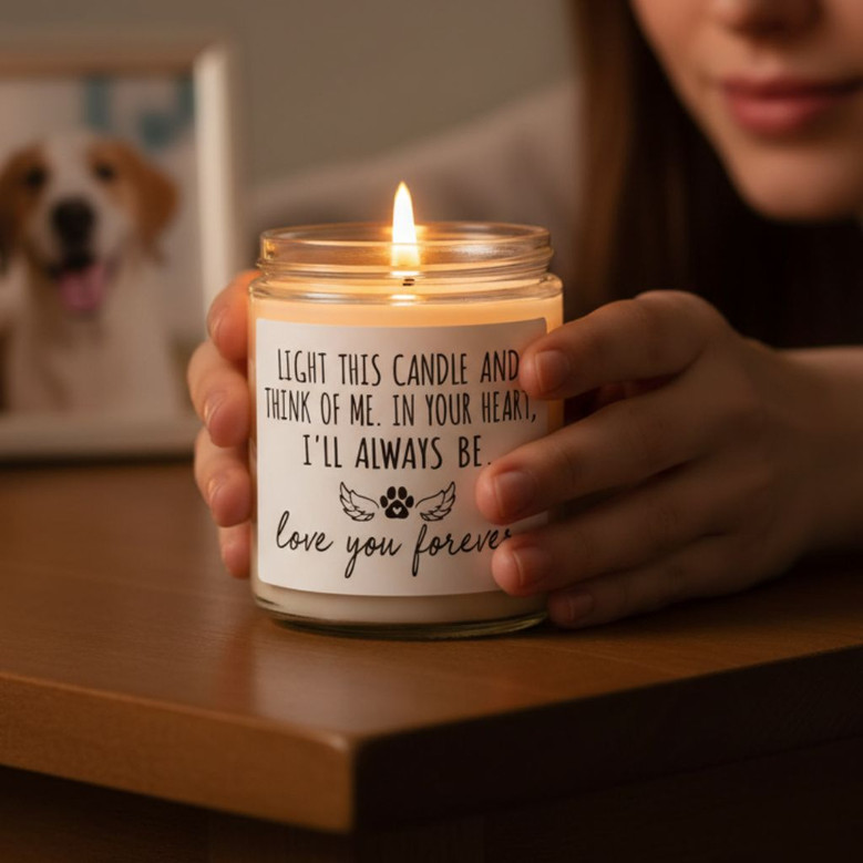 Faithful Friends Light Soy Wax Candle 9oz Pet Memorial