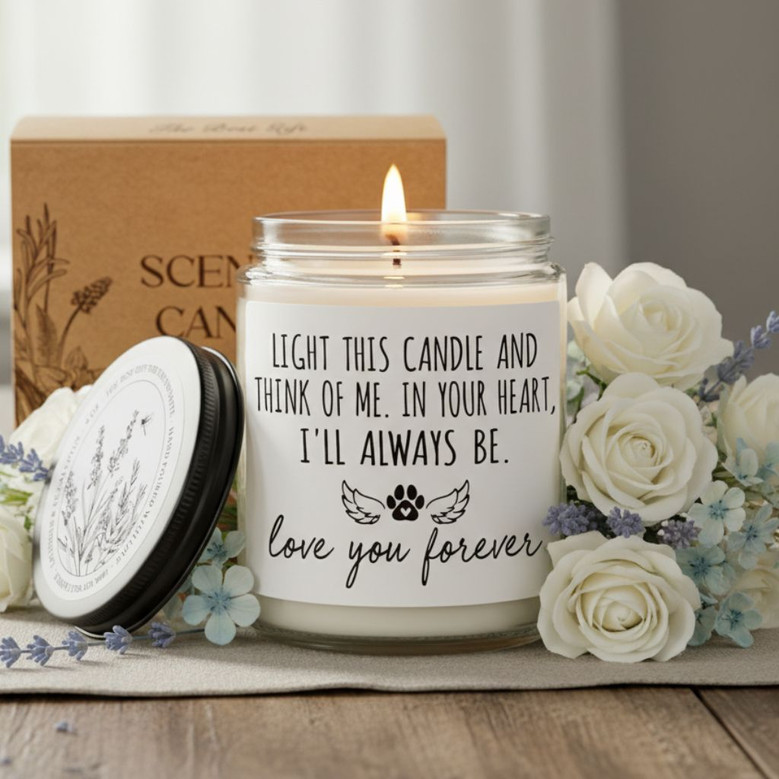 Faithful Friends Light Soy Wax Candle 9oz Pet Memorial