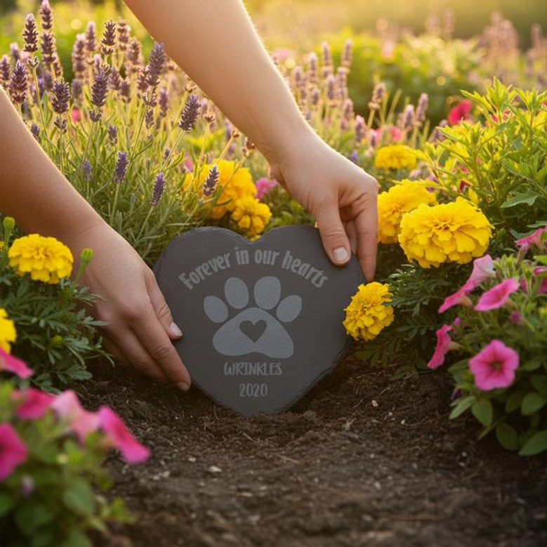 Forever Loyal Personalized Dog Memorial Garden Stone