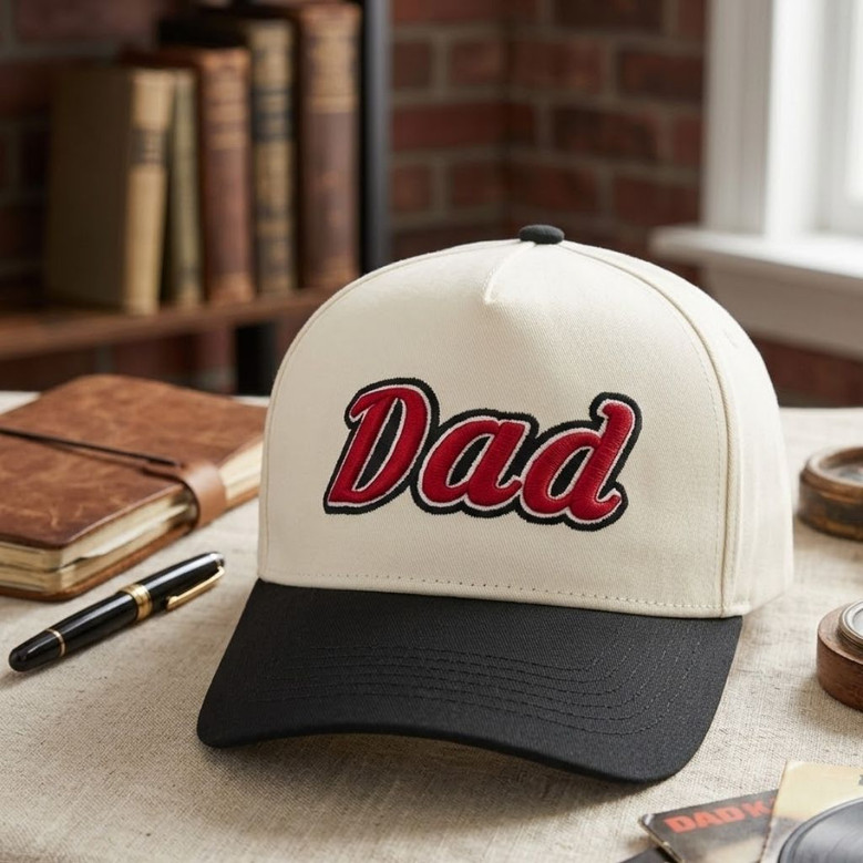 Gift for Dad - Embroidered Mid Profile Baseball Cap for Father's Day