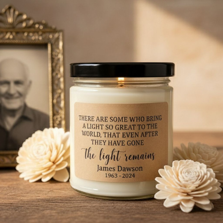 Glow of Remembrance Parent Memorial 9oz Soy Wax Candle