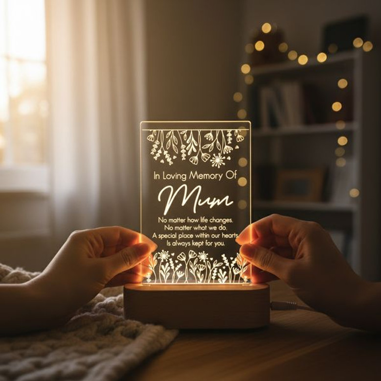 Heartfelt Remembrance Personalized Memorial Light Night for Mom