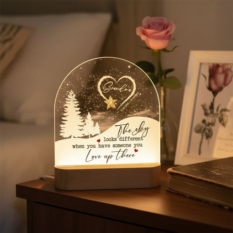 Heavenly Sky Glow Heartfelt Memorial Light Night Tribute