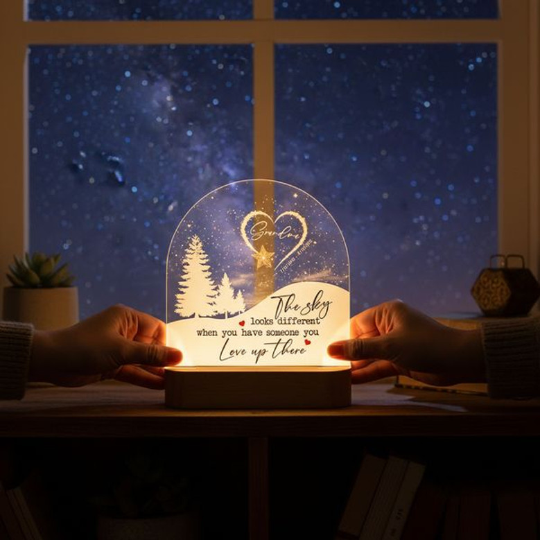 Heavenly Sky Glow Heartfelt Memorial Light Night Tribute